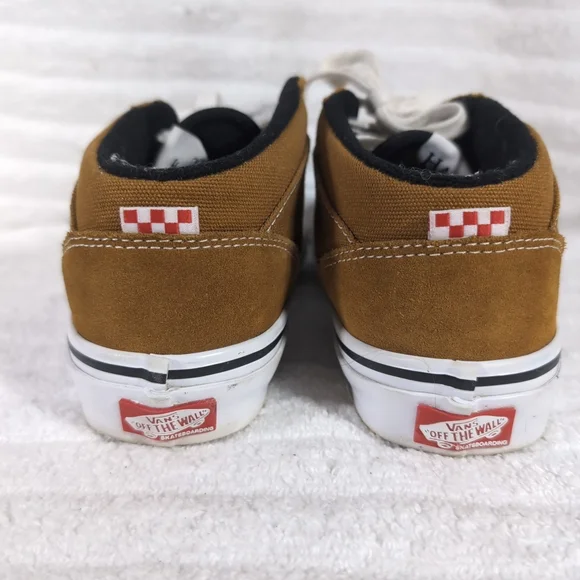 Vans Half Cab 92 Men Shoes Size 7 Andrew Reynolds Golden Brown Skateboard Suede